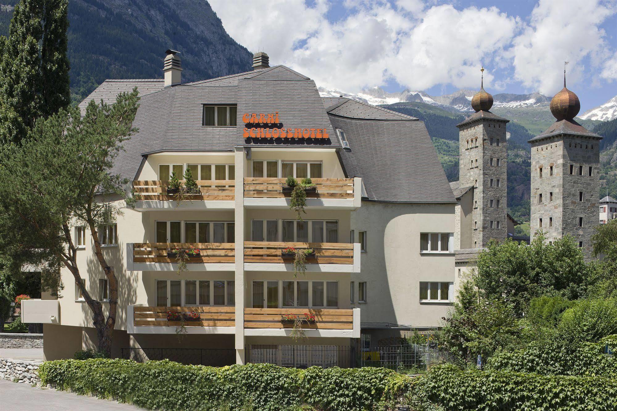 Schlosshotel - Self Check-In Hotel Brig Exterior foto